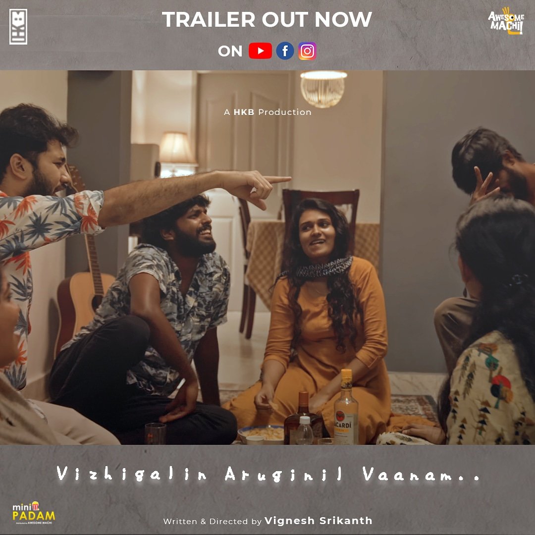 AwesomeMachi's tweet photo. Vizhigalin Aruginil Vaanam Trailer - #Minipadam is now trending on YouTube❤️ Thank you for showering your Love and support 😍

#VizhigalinAruginilVaanam is releasing on Awesome Machi at April 15th, 5 PM

#WatchTheTrailerNow : https://t.co/8AqVcYE8hq

#ReleasingSoon #AwesomeMachi https://t.co/N40stRxaL2