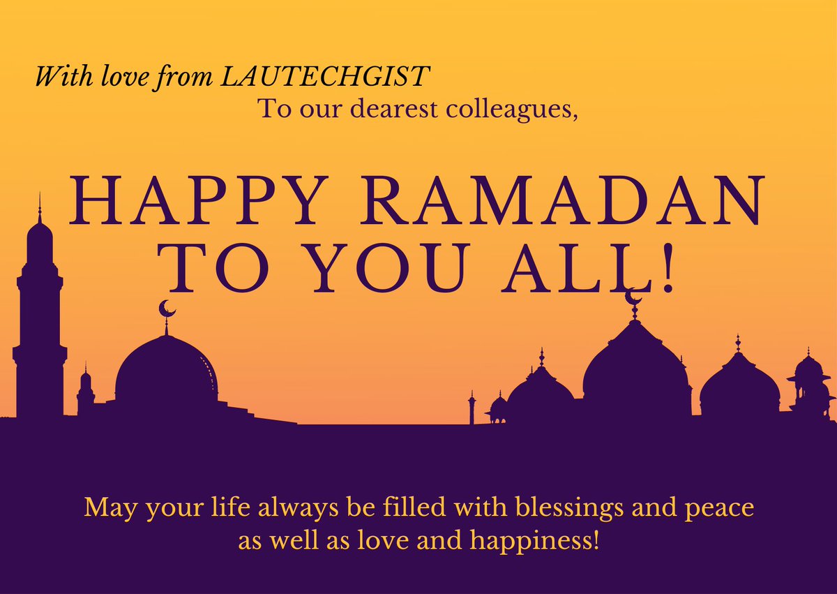 LauXpose's tweet photo. With love from us to our dearest colleagues, Happy Ramadan To You All https://t.co/FUcSDFEln7