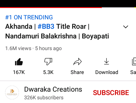 CompleteNtr's tweet photo. Title roar Pettina 5.30Hourslo trending#1 pettavu nubby devvudu seamy #JaiBalayya https://t.co/lVaEoIEr89