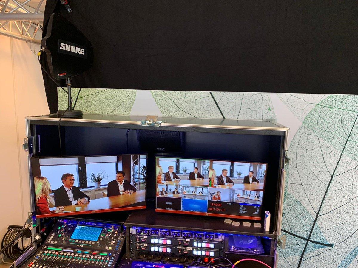 Vandaag waren de opnames van de talkshow met Marcel Verharen (Atradius) en Peter Derksen (ICreative) - host Meike de Jong, RTL Z. Binnenkort te zien op het on-demand platform van het Factuurcongres 2021! hubs.ly/H0L2jC90