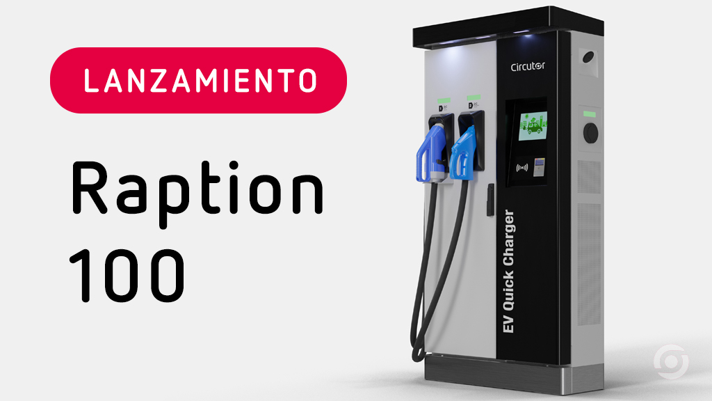circutor's tweet image. #Raption100: Nuevo #Cargador rápido compacto con una potencia de hasta 100 kW en corriente continua, capaz de recargar los #VehículosEléctricos de ayer, hoy y de mañana. Información: ow.ly/FGm450EnlSZ