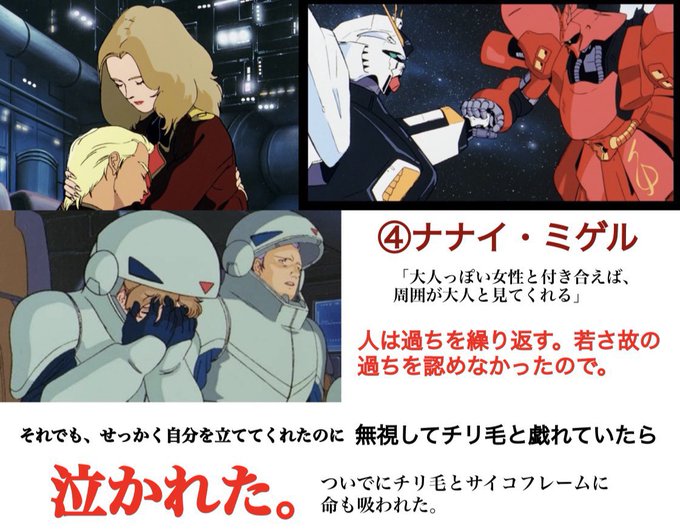 ガンダムの画像調べてたらシャアっぽい人がいっぱいいたけど どれがシャアなの