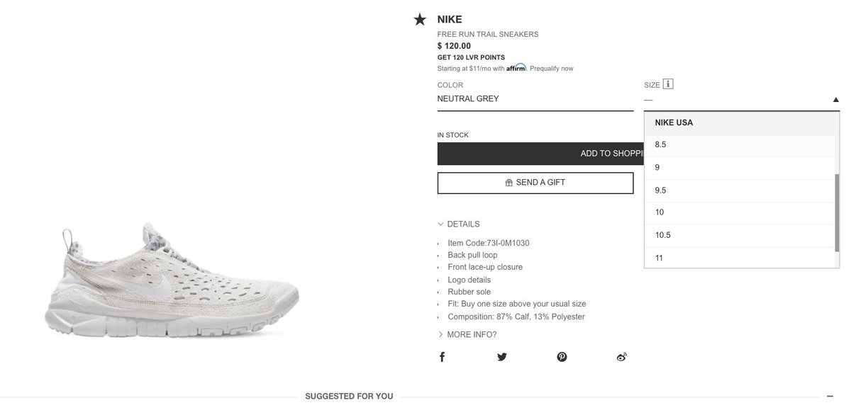 SOLELINKS's tweet photo. Ad: Nike Free Run Trail 'Neutral Grey' dropped via LVR => https://t.co/AiH8YIH8Fd

15% of with code S15
sold out via other sites https://t.co/nwSVpBUxLM