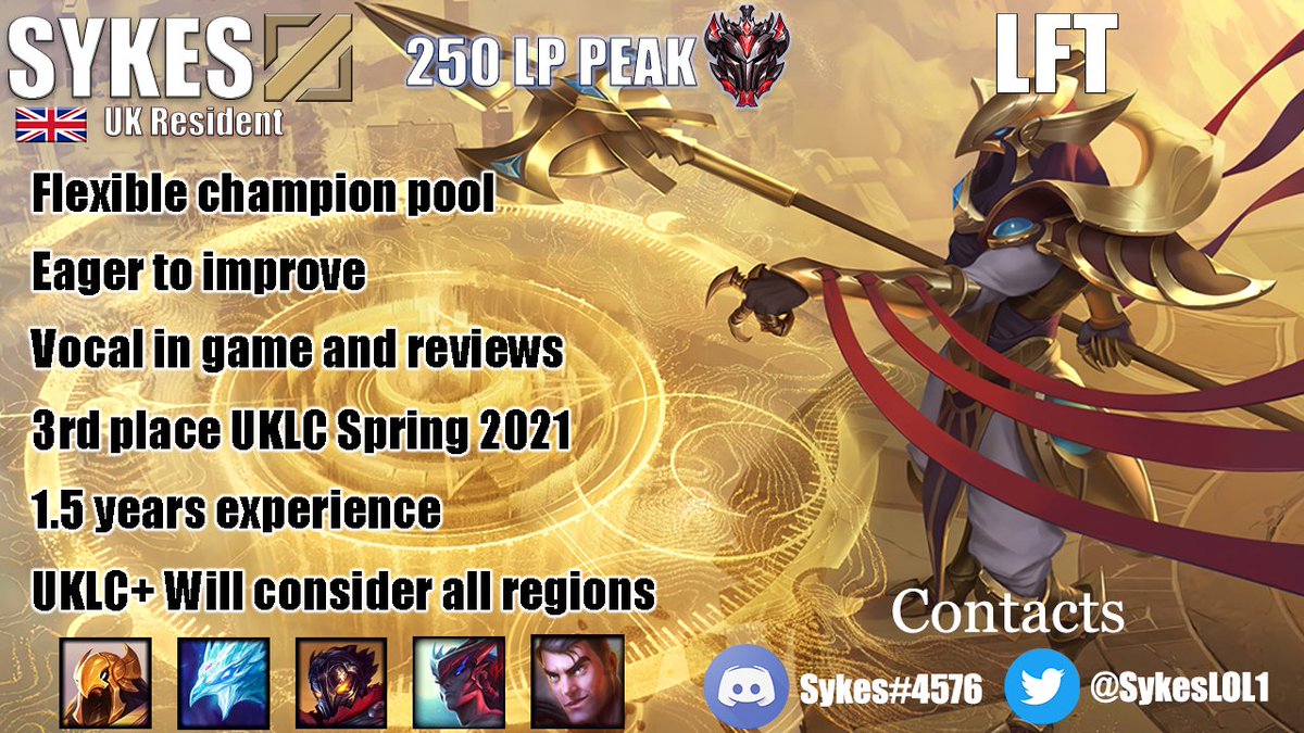 After a decent split with <a href="/EnclaveUK/">Enclave ⚡️</a> I am now currently LFT!
References available on request
Likes and retweets are much appreciated :)