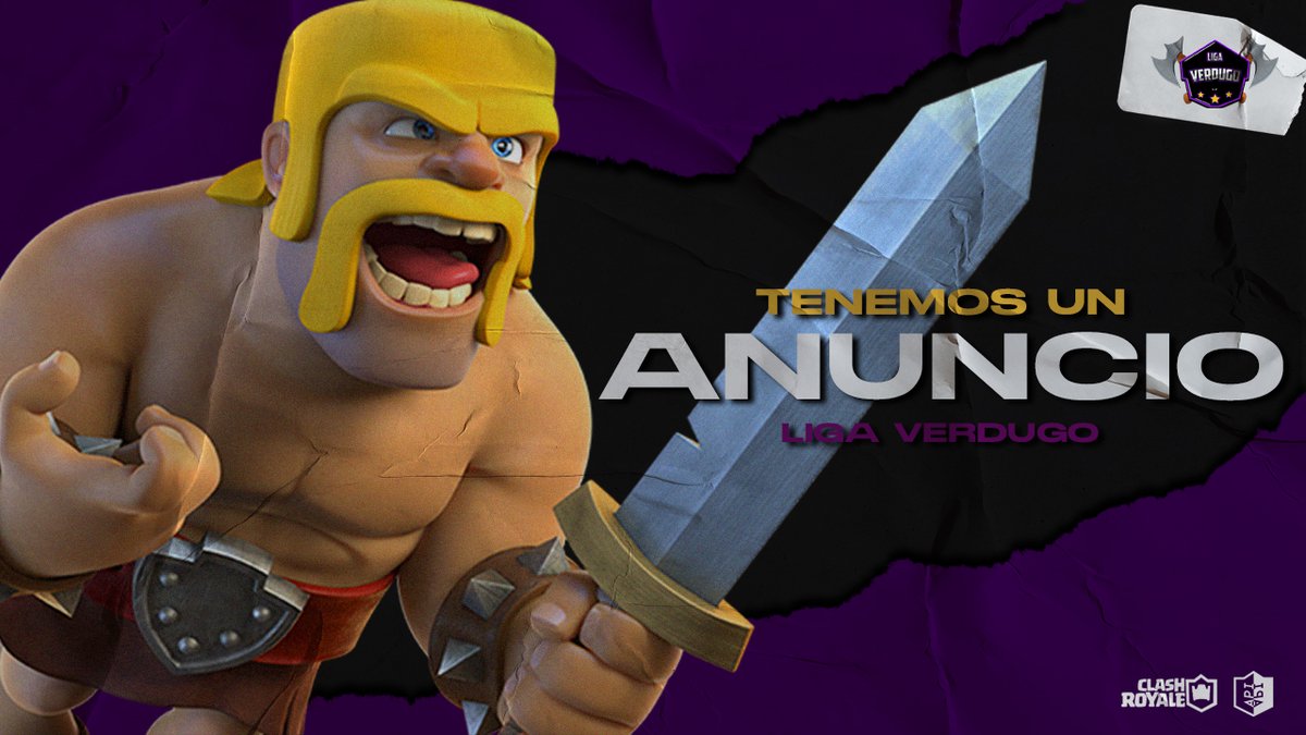 Estas preparado para la 7⃣ma edición de Liga Verdugo Individual de Clash Royale???

Si este tweet llega a 30❤️ y 15 rt lanzamos convocatoria de una ........