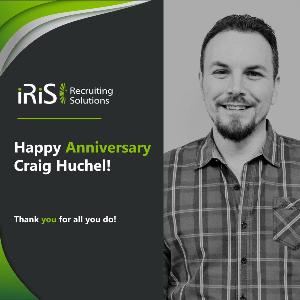 iRiS_Recruiting's tweet photo. Happy work Anniversary to Craig Huchel! Your expertise as a leading Supply Chain Distribution recruiter and dedication to excellence continue to inspire us all. Thanks for all that you do!

#workanniversary #goingaboveandbeyond #inspirationalleader https://t.co/wVj00bjxsD