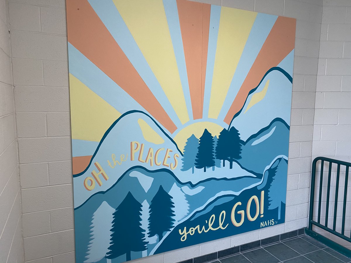 Oh...the places she'll go....so proud of our Chronicle staff member Rachel Cai - an incredible person and artist who has beautified the walls of MHS with her incredible mural. Shout out to the MHS Art Dept. &amp; NAHS !