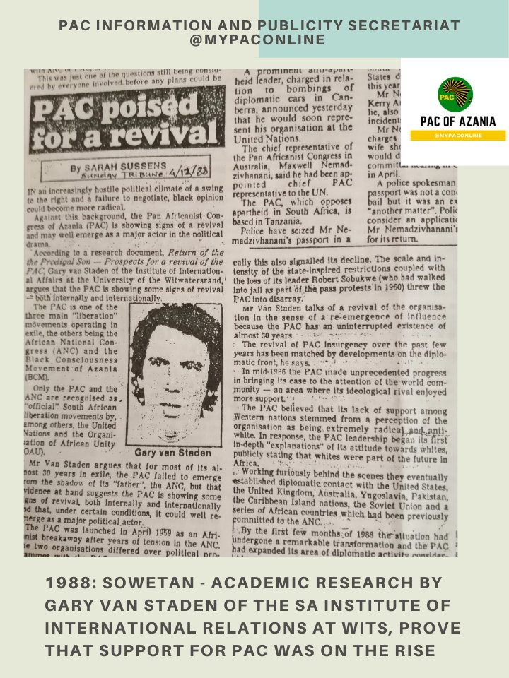 There was a time that <a href="/SowetanLIVE/">Hanh Thien</a> reported objectively on the PAC..Under the editorship of Aggrey Klaaste..journalists Sam Mabe, Monk Nkomo, Joshua Raboroko, Joe Tlholoe, Thami Mazwai etc - reported extensively on the PAC.

What should PAC do to encourage unbiased reports on it?