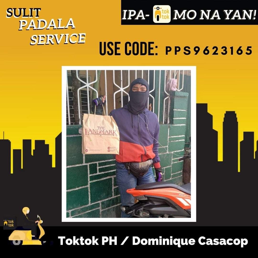 ToktokPHDom's tweet photo. Thank you for using Toktok 💛

📍Biñan
📍Cabuyao
📍Sta.Rosa
📍Cavite
📍Metro Manila

For Delivery, click this link👇
https://t.co/3pYGnIe5e4

Message us for more bookings. 

#ToktokPH #Toktok #DeliveryService https://t.co/or7z3jadjb