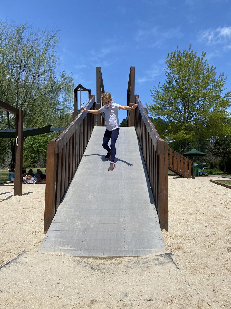 MCSDurham's tweet image. Lower Elementary student Alexis demonstrates her sand slide skills. #MCSStudents #MCSLE #MCSDurham