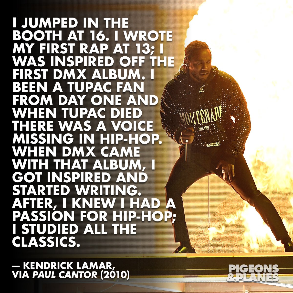 .<a href="/kendricklamar/">Kendrick Lamar</a> shares how DMX and Tupac impacted his career.