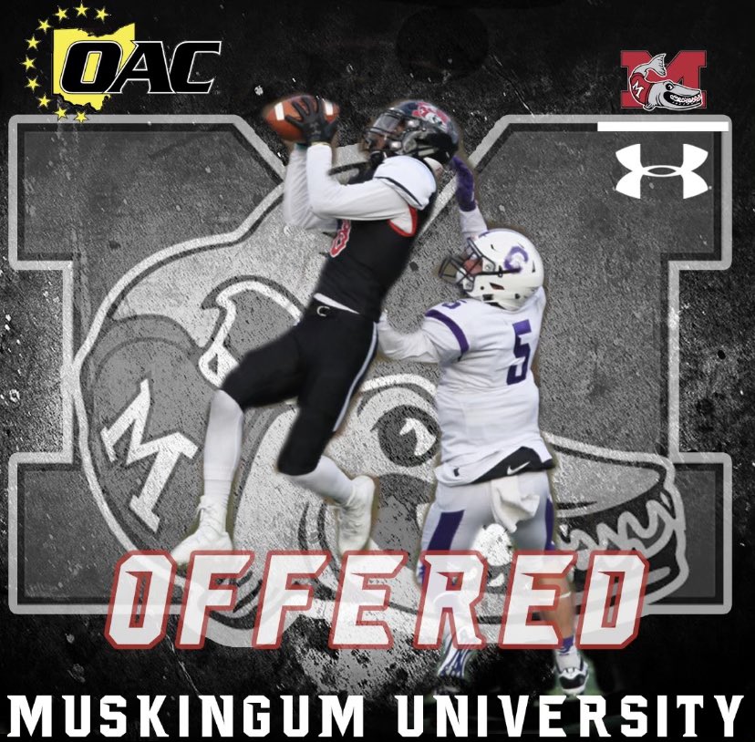 After a great talk with <a href="/CoachHuhn/">Casey Huhn</a> , I’m blessed to receive an offer from <a href="/MuskingumFB/">Muskingum Football</a>