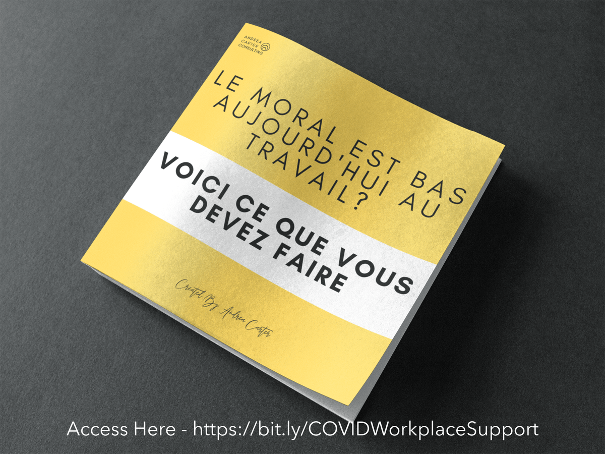 Struggling with the 3rd wave? Workplace morale down? 

>>>bit.ly/COVIDWorkplace…

Get A 5 Step Guide To Knowing What To Do When People In Your WorkPlace Are Struggling 

(Available in English &amp; French)

#COVIDsupport #WorkplaceSupport #Resilience #3rdWave