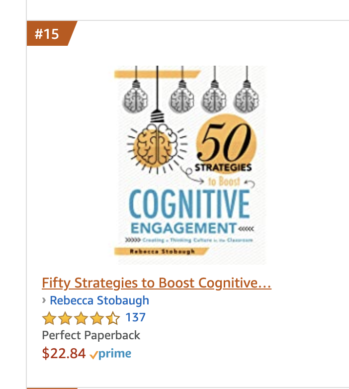 Exciting to see my book listed on Amazon's best sellers list!