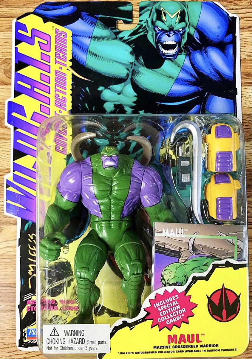 3pointGeek's tweet photo. #ActionFigureShowcase of the day!
- 1994 Playmates WILDC.A.T.S “Maul”
#playmates #playmatestoys #90stoys #wildcats #covertactionteam #jimlee #maul #actionfigures #figlife #imagecomics #hobbycollection #toyhunter #classic90s #kenner #galoob #toysrus https://t.co/4tEiLodqzt