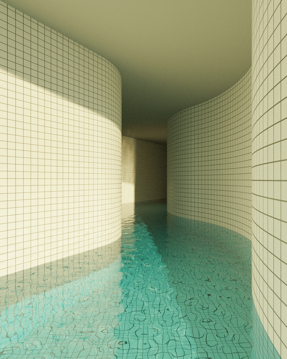 jaredpike's tweet photo. Oh sweet it's #PortfolioDay? I'm a digital product designer by day, but also create eerie images of pools with Blender in my free time - https://t.co/I20mrks1Gl https://t.co/zsNKvIj3Ji