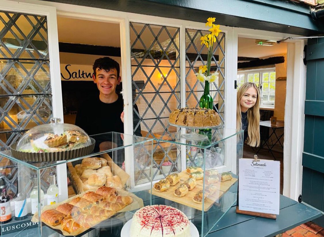 Absolutely wonderful to provide seating in our lovely courtyard once again - a lovely busy day today! The forecast says it’s going to be sunny all week - come enjoy a slice of cake and a sandwich, or a toastie if it’s colder than expected! 

#saltmarsh
