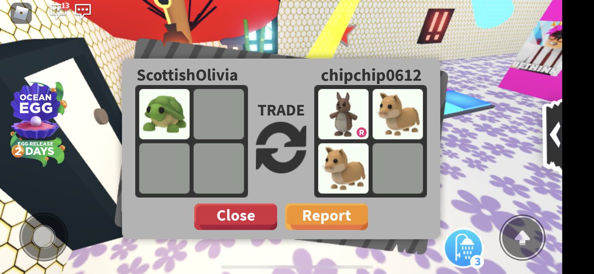 Edyta31614635's tweet photo. Great trade in my opinion 😁#AMTradingTuesday @PlayAdoptMe https://t.co/b9MLhvozx6