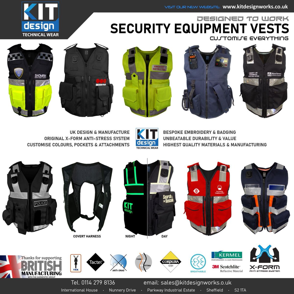 KITDesign's tweet photo. Security guards technical wear that helps make working life better. Find out more https://t.co/jnzuuTnHhk  #security #securityguard #equipmentvest #technicalwear #workvest https://t.co/jWChwbv5VL