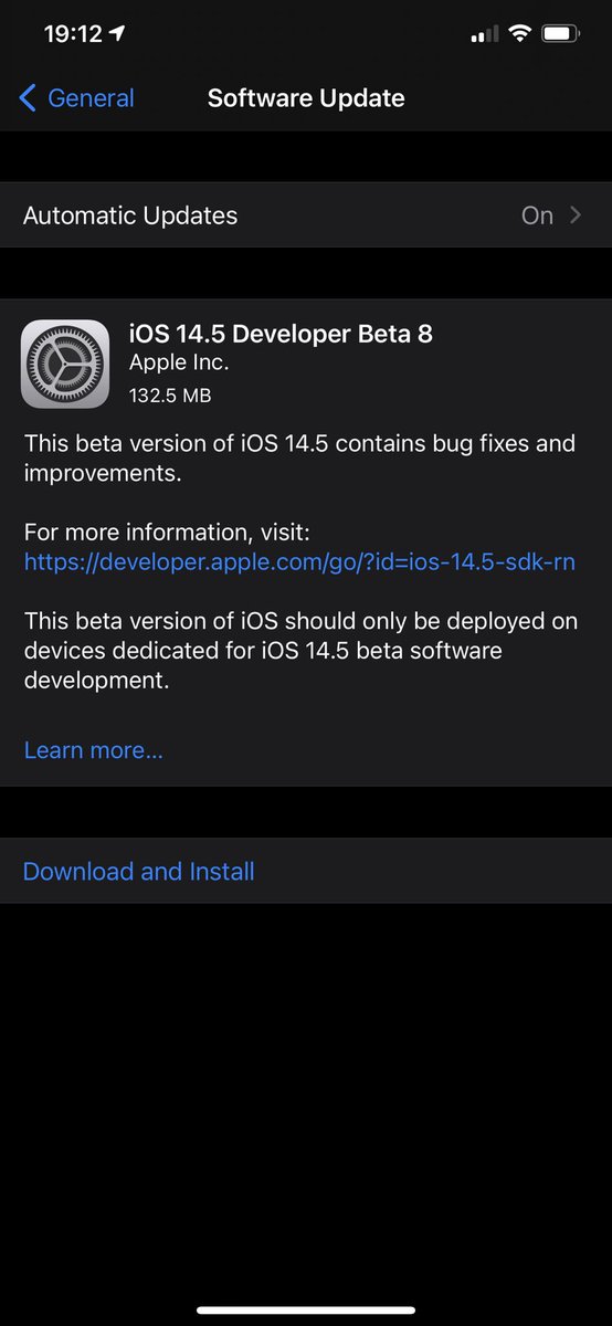 MaxdMerc's tweet image. iOS 14.5 Developer beta 8

#iOS145DevBeta8

#Apple #iPhone #iOS