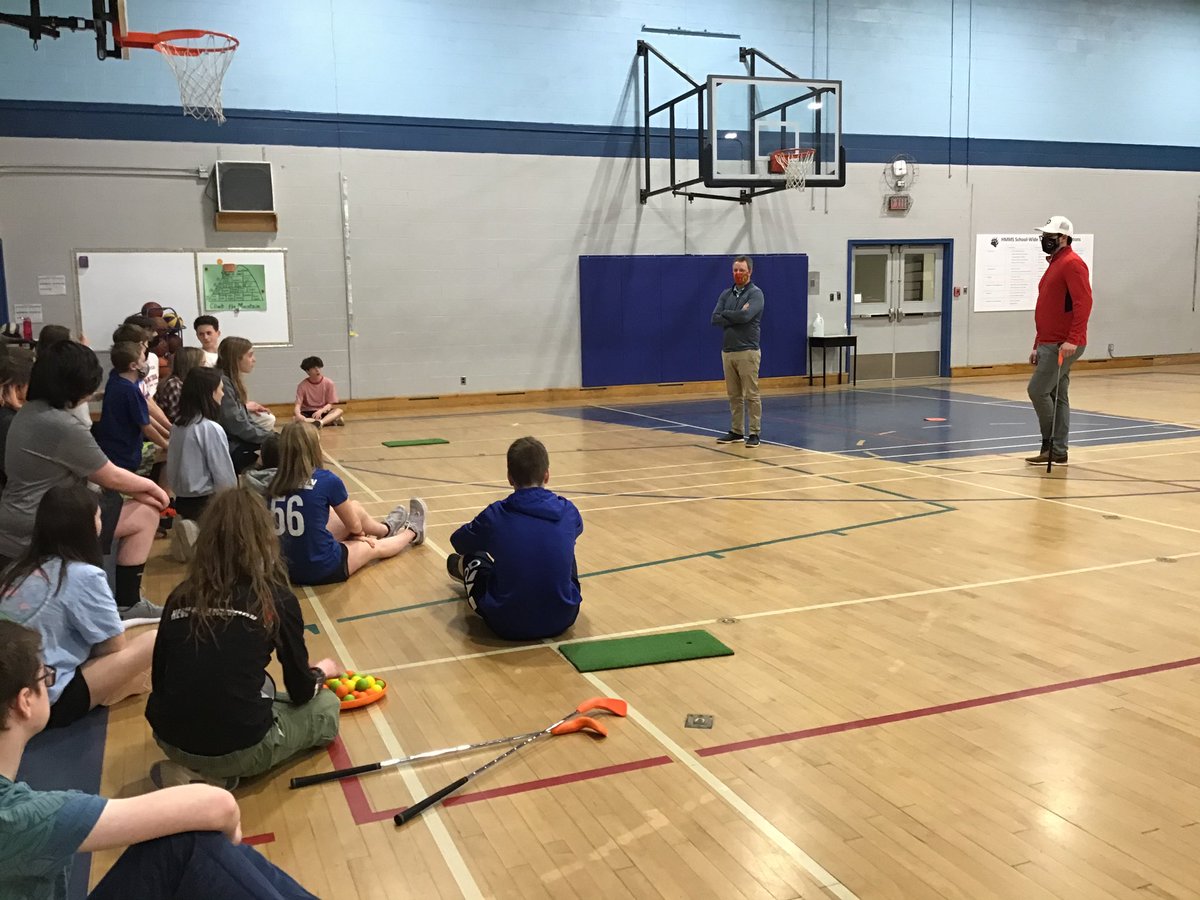 Thank you the Grade 8 students and staff at Harry Miller Middle School. We had fun teaching @thegolfcanada National Golf in Schools. #golfcanada #golfnb #golfinschools #future #golfers