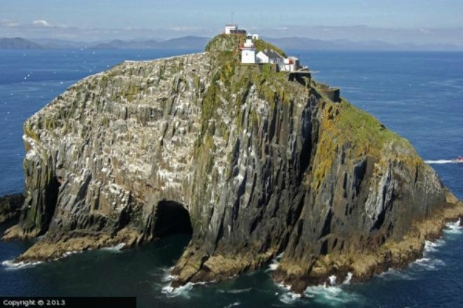 ...a place where the souls of the dead gathered before travelling to their final destination in the underworld, or before being reincarnated.Note: It is commonly believed that Tech Duinn's location is Bull Rock, an islet off the western tip of the Irish Beara Peninsula.