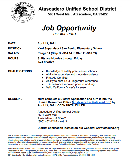 atasusd's tweet photo. Job opportunity! https://t.co/lRTNTI3ynp