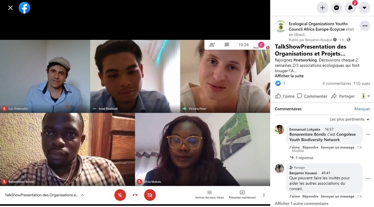 EcolCouncil's tweet photo. TalkShowPresentation des Associations et Projets écologiques _mardi 13 avril 2021
@LucSiebenaller , Fond ONG @SoleilDansLaMain Burk  @VictoriaPeter Fond Association @MakesenseAfrica Senegal, Fond @BonaventureBondo ONG Mvt Jeunes Protec Envi Congo
Revoir : https://t.co/wmoGfMsWNy https://t.co/zlXmGNLs7H