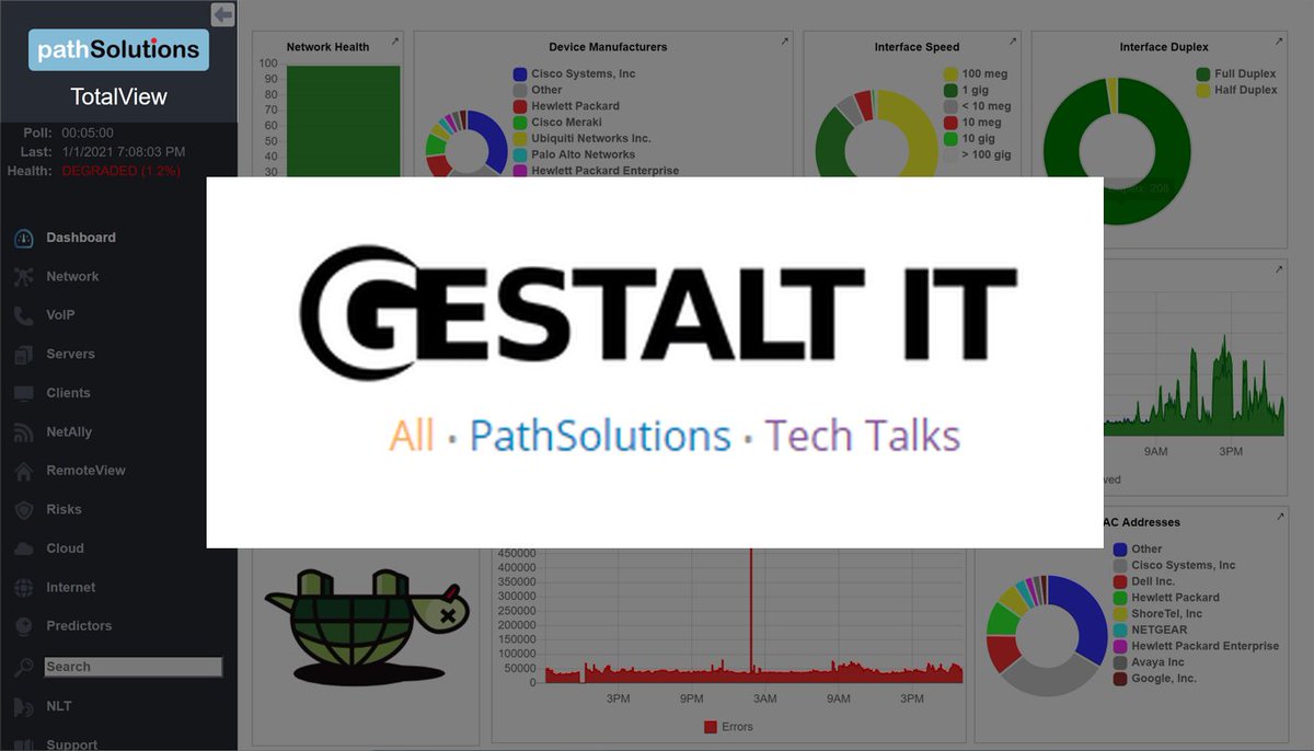goPathSolutions's tweet photo. Check out this out: Network Monitoring &amp; Root-Cause Troubleshooting with PathSolutions TotalView, by @gcford @GestaltIT This video demonstrates our latest product.  28-minute video. https://t.co/J54HaFV17R  #NetOps #SysAdmin #TotalView https://t.co/ap8wIJMh43