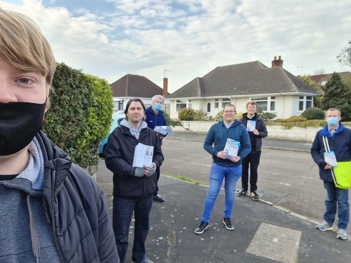 Great to get out leafleting again in Redhill and northbourne to get @Sidwick4Dorset elected as PCC on May 6th #HeGetsIt