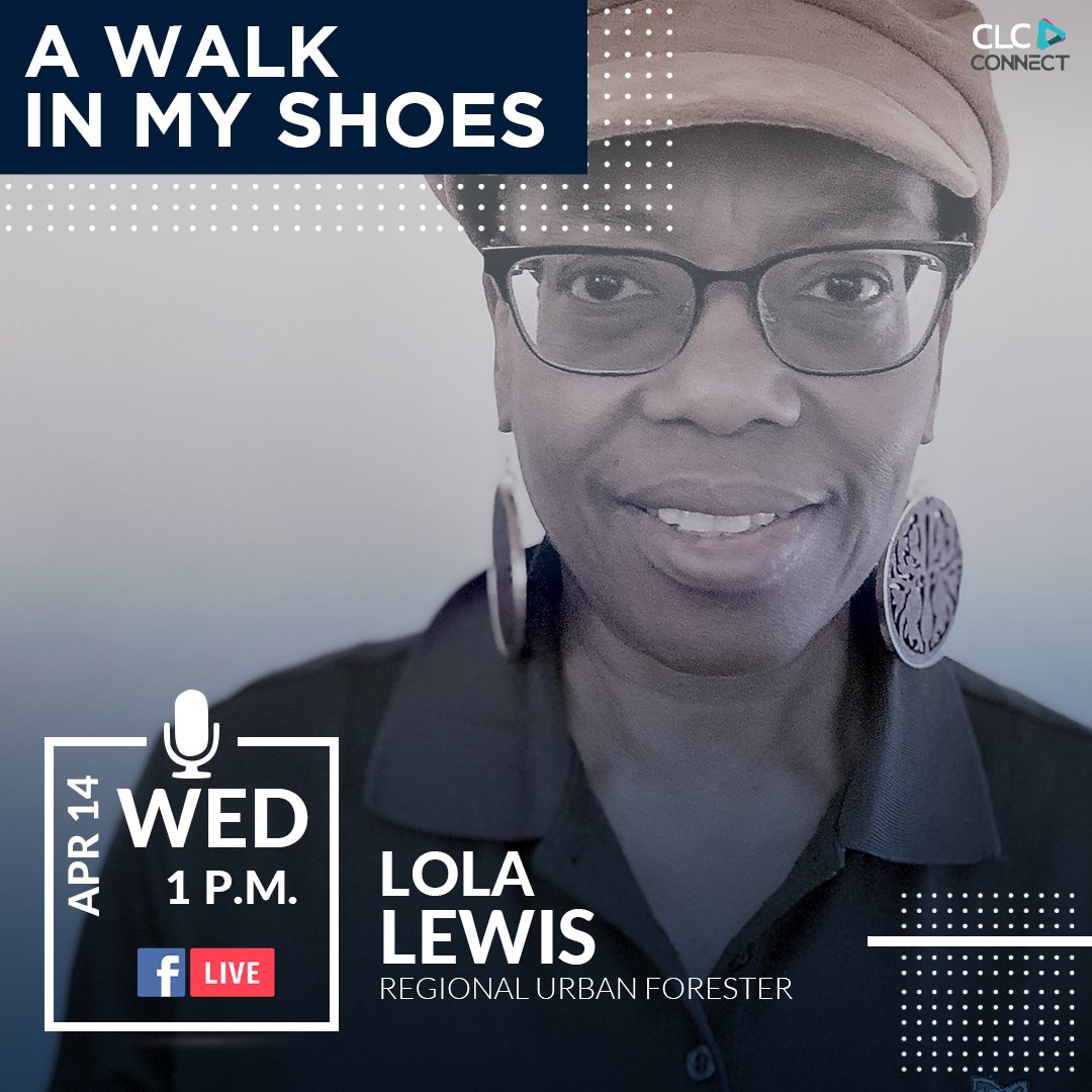 clcworks's tweet photo. Make sure to tune in tomorrow for another episode of A Walk In My Shoes. Our guest is Lola Lewis, a Regional Urban Forester! Join us at 1:00 p.m.
.
.
.
#AWIMS #AMP #levelupwithAMP #CLC #CCMEP #CLCWorks #virtualprograms AWalkInMyShoes https://t.co/HeT1qOwOmX