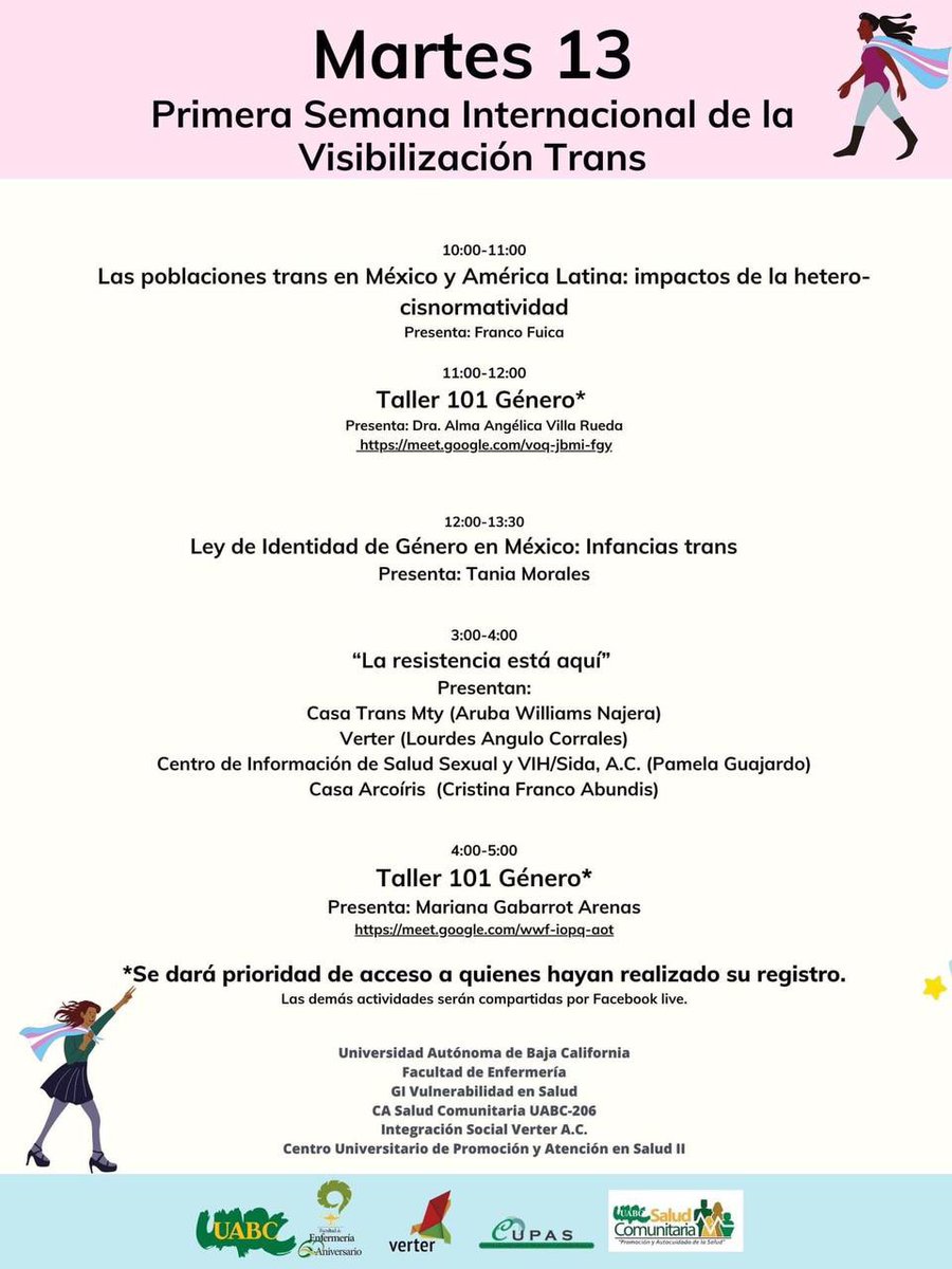 VerterAC's tweet photo. Estaremos participando en la “Primera Semana Internacional de Visibilidad Trans” 
Acompáñenos! https://t.co/GxzWcCljK5