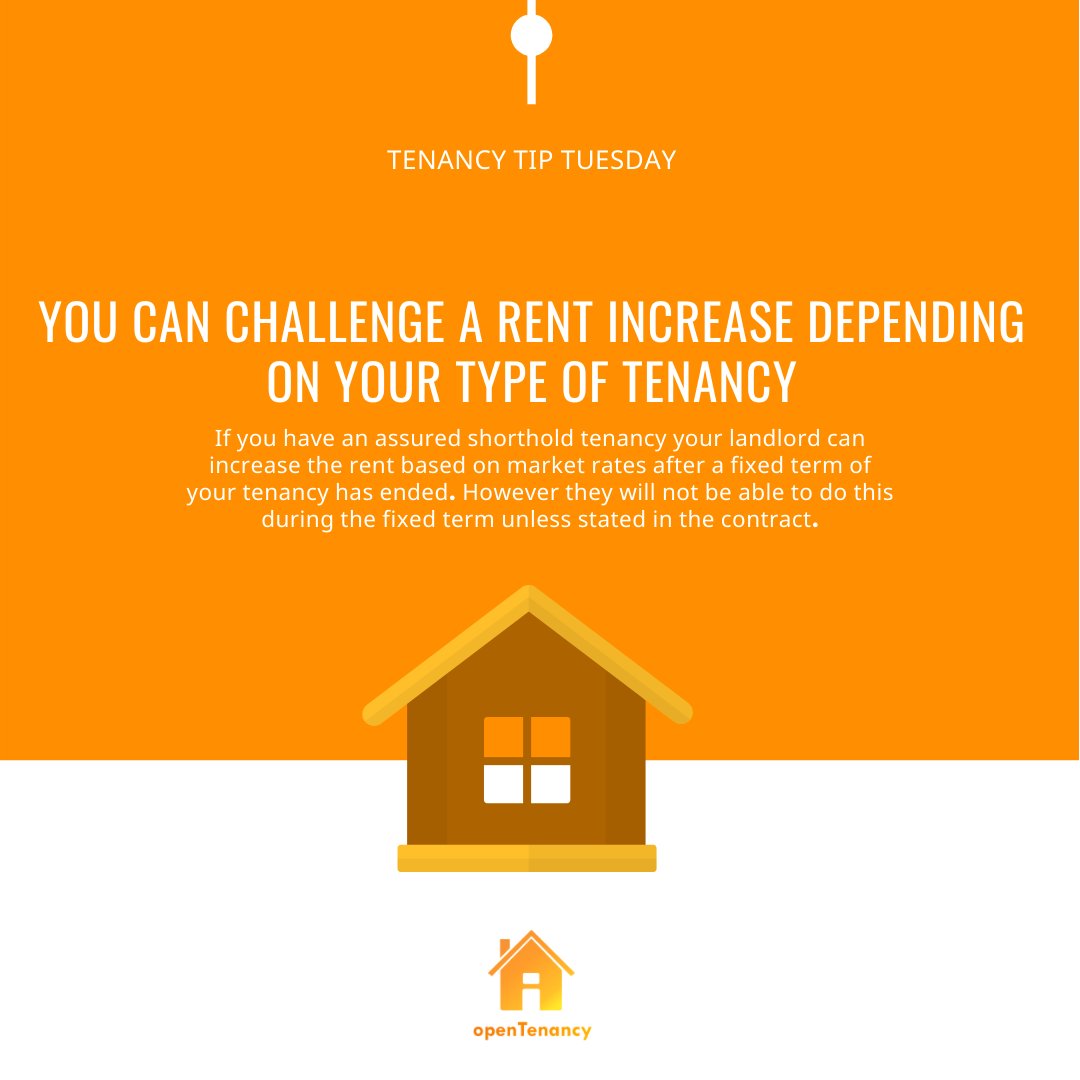 opentenancy_'s tweet photo. It is always worth checking the average price and rent of properties in your area, and having a discussion with the landlord. Any changes to rent must be included when signing a new tenancy agreement after a fixed term, and notice given.
#opentenancy #legaltech #lawtech #a2j https://t.co/2xws1dwr9l