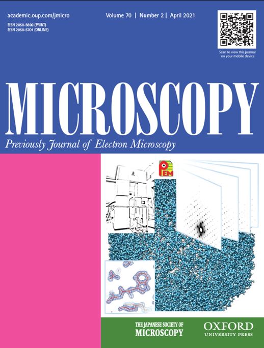 JEOLUSA's tweet image. A paper using CRYO ARM™ 300 by RIKEN has made the cover of &quot;MICROSCOPY&quot; and been selected by Editor&apos;s Choice. #CFEG #energyfilter #singleparticleanalysis #electron3Dcrystallography (3D ED/MicroED) #CRYOEM bit.ly/3uPQhiO