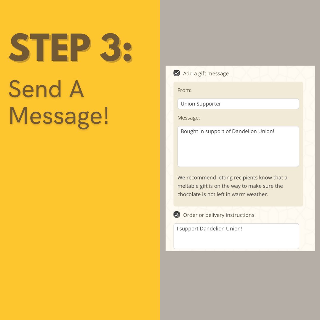 UnionDandelion's tweet image. How can you show Dandelion Chocolate that #UnionMadeChocolate is the way forward? Support us by grabbing yourself a treat online, and letting everyone know exactly why!
Truly, there is no more delicious way to support worker rights!