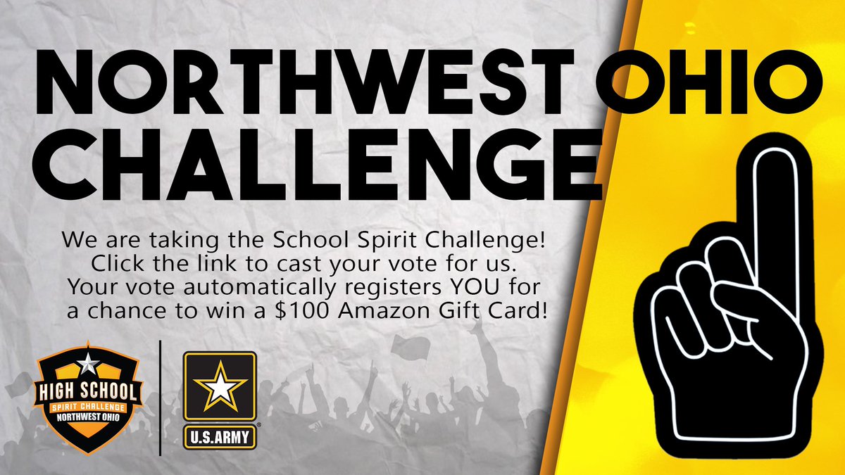 “Help us take the SCHOOL SPIRIT CHALLENGE to support Lincolnview Athletics! Your vote registers YOU to win $100 Amazon gift card! You can vote as many times as you want! Click the link to vote Lincolnview now! Go Lancers!
highschoolspiritchallenge.com/challenge/?cid…”