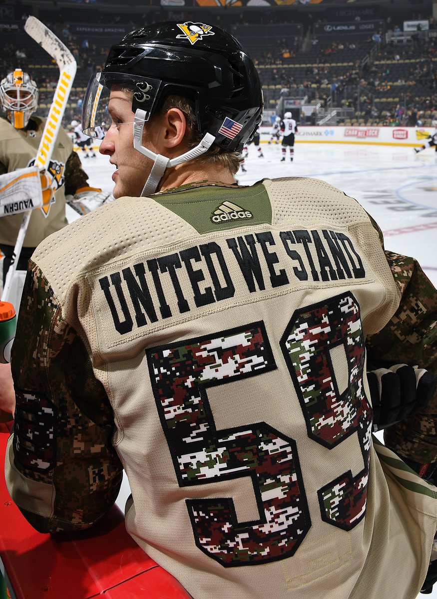 pittsburgh penguins veterans day jersey