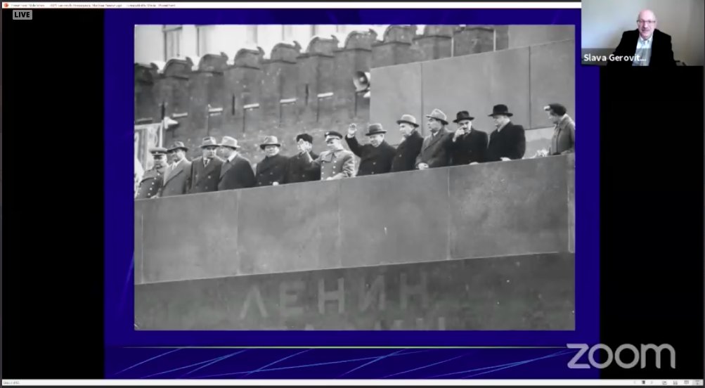 genejm29's tweet photo. #KennanInstitute #WilsonCtr #SovietSpace Listening in on the 60th Anniversary of Yuri Gagarin's Mission - Slava Gerovitch presenting saying that the Soviet leadership had orchestrated post-flight celebrations but it wasn't needed. Gagarin broke the mold of Soviet leadership, https://t.co/HL8nhIfMal