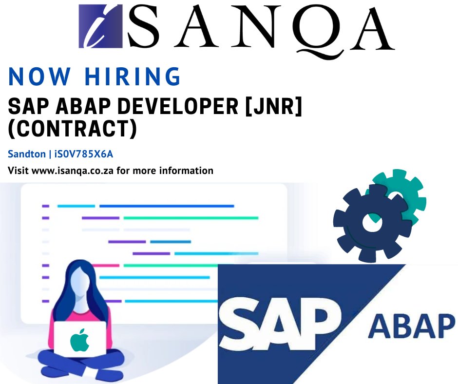 iSanqaJobs's tweet image. New role at iSanqa Resourcing : SAP ABAP Developer [Jnr](Contract) 
Sandton  - iS0V785X6A
#sap #sapabap #abapdeveloper #abap #developer #itdeveloper #softwaredeveloper #sapdeveloper 

careers-page.com/isanqa/job/V78…