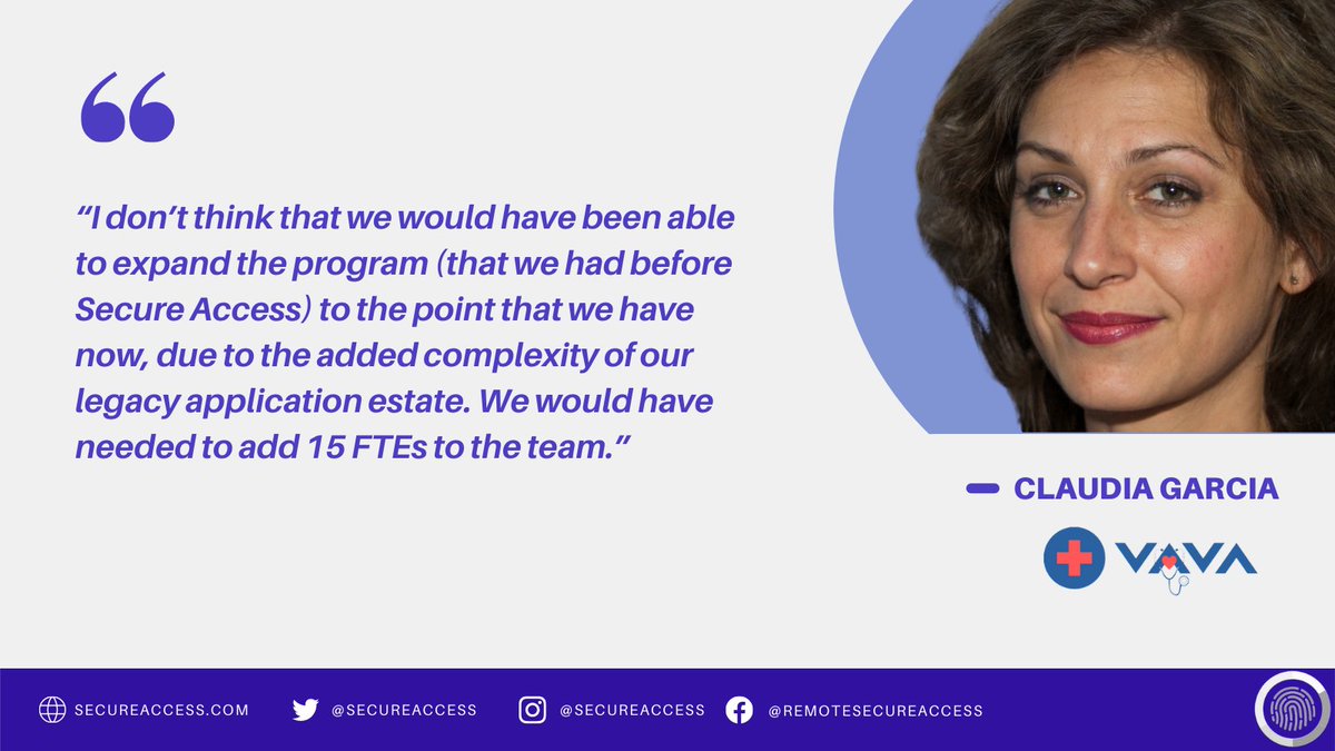 Here's what Claudia Garcia at VAVA, has to say about Secure Access.

#testimonialtuesdays #webapplicationsecurity #webapplicationfirewall #2fa #loadbalancer #secureaccess #cyberaware #cybersecurity