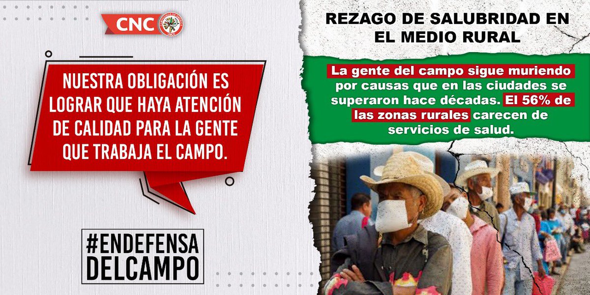 Los trabajadores del campo carecen de los mínimos servicios de salud. 

Por eso vamos a ganar el Congreso para asignar recursos que protejan a las familias campesinas 

#EnDefensaDelCampo