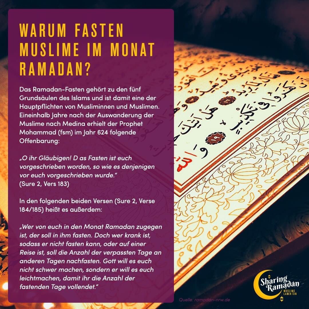StiftungDuB's tweet photo. Wir wünschen euch allen einen segensreichen Fastenmonat #Ramadan.

#Hizmet-Engagierte in ganz Deutschland bieten wieder kreative Projekte und tolle Initiativen zum Mitmachen an.

#SegensreichesRamadan
#RamadanKareem
#HayırlıRamazanlar
#RamadanMubarak https://t.co/xPLme7mSHs