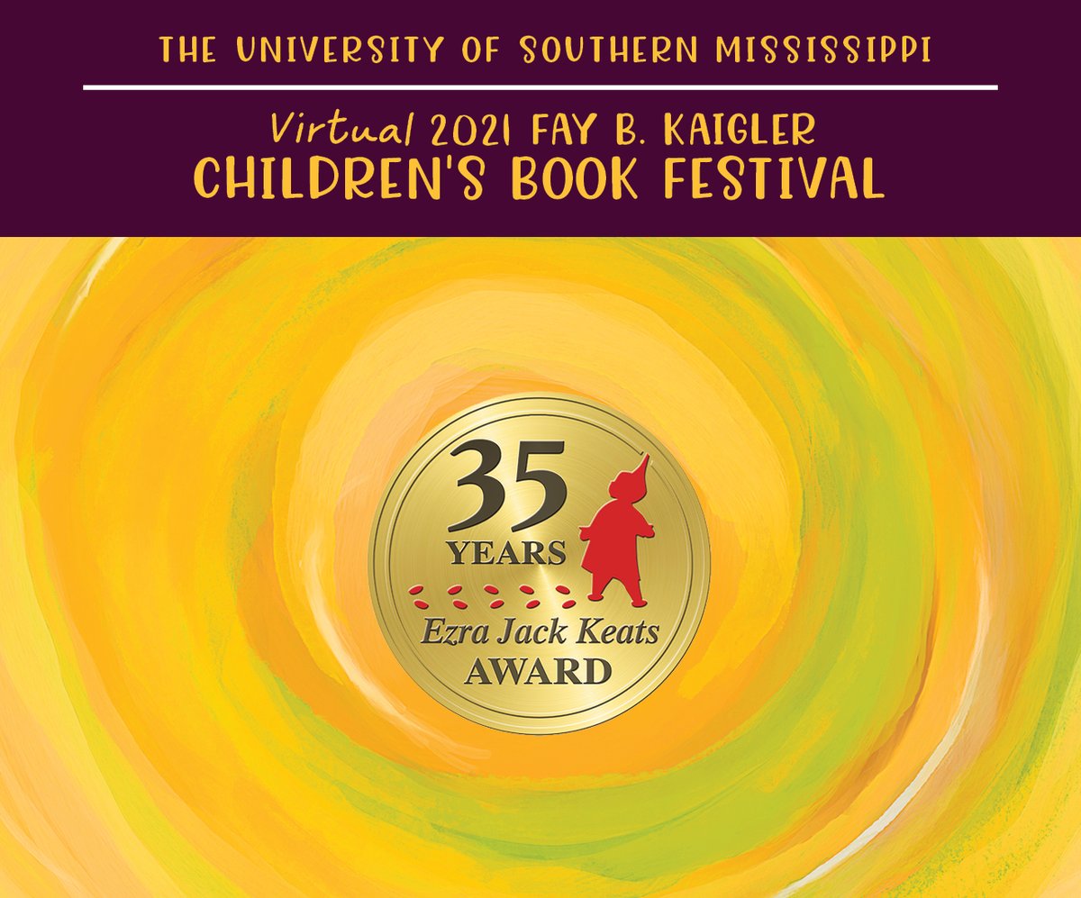 Today we celebrate the 35th Ezra Jack Keats Award Anniversary. @EJKeats Ceremony 1:30 ET, then the Snowy Day Legacy at 4pm ET and then the 35th Anniversary Silent Auction at 7:30 ET. Join us! ow.ly/kRcB50EmZuH usm.edu/childrens-book… #usmcbf