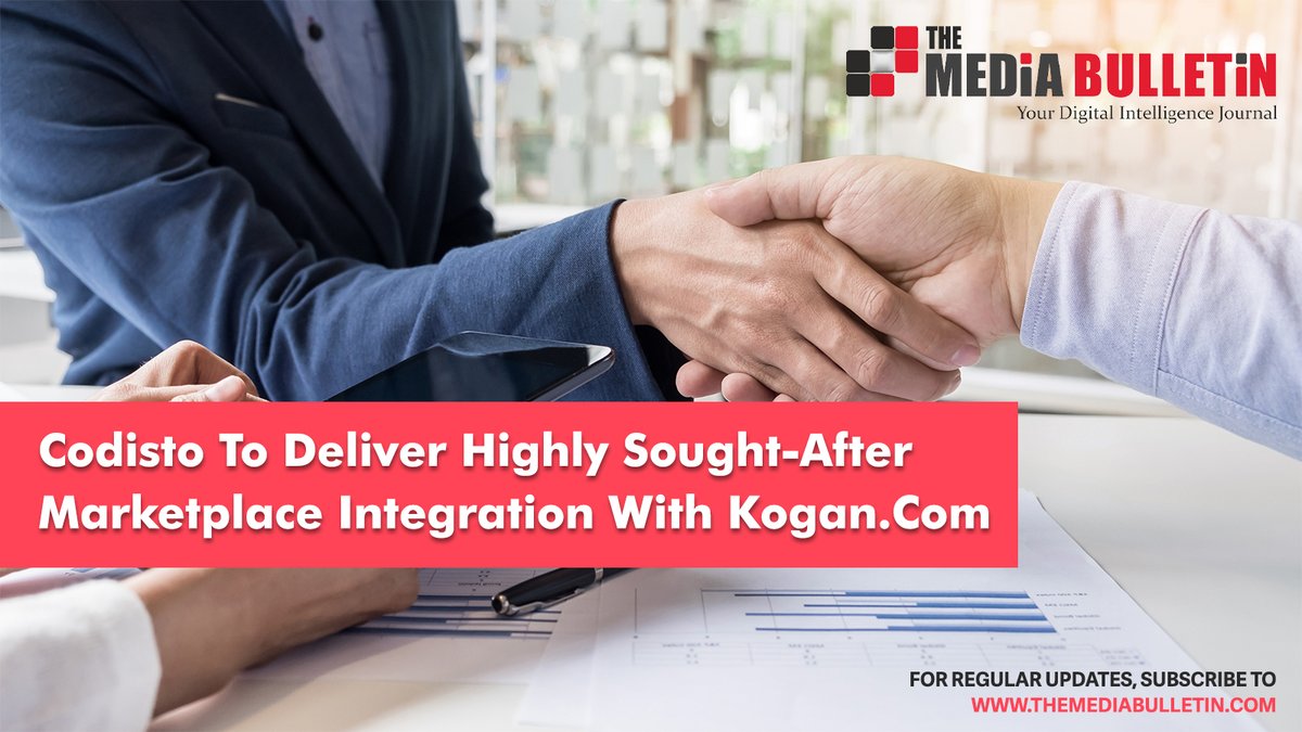 tmb_futuretech's tweet image. lnkd.in/did42yf
#Codisto, one of the world&apos;s leading ecommerce platforms, has announced a collaboration with #Kogan, Australia&apos;s leading online shopping platform. #Read more.

#themediabulletin #ecommerce #marketing #business #digitalmarketing #ecommercebusiness