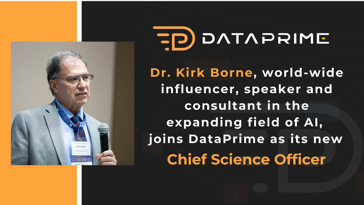 This week's announcement about me joining #Startup @dataprime_ai as Chief Science Officer: https://t.co/qqb8qzis5A
We are "changing the game in the high-demand #DataScience industry—matching the data utilization needs of companies with data pros best suited to meet those needs."