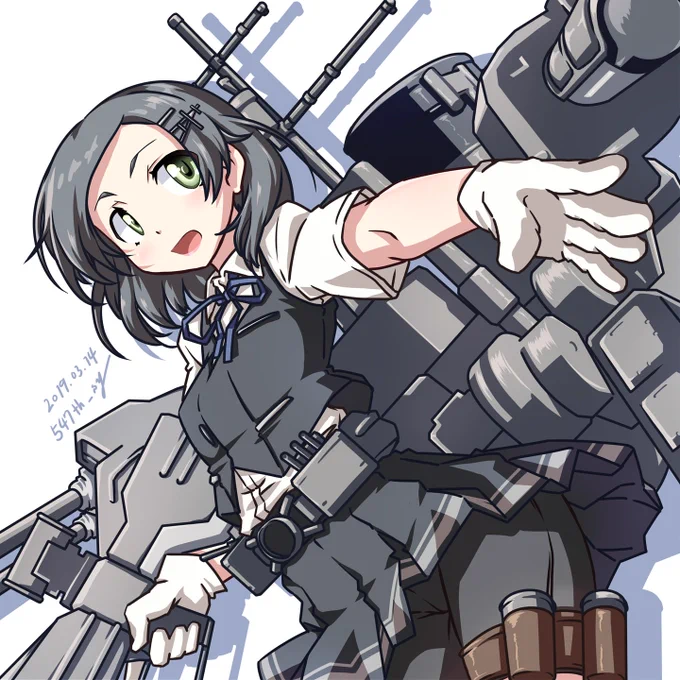 過去絵の再掲で黒潮さんを描いた気に...一枚しか(以下略 