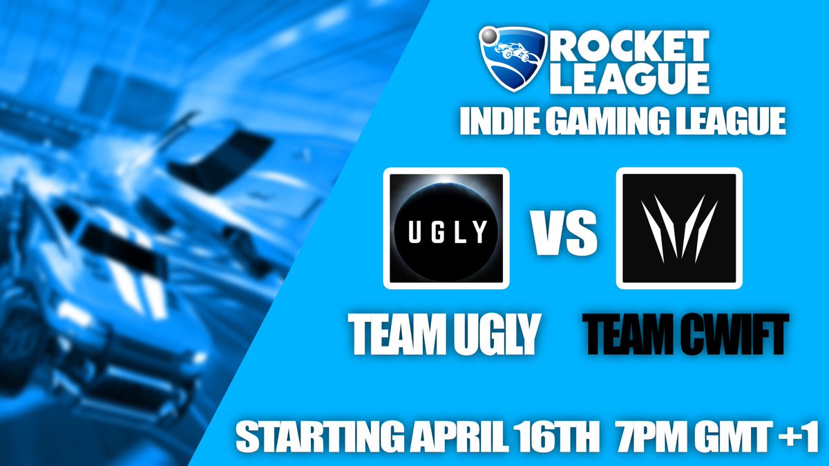 TCwift's tweet image. Catch our #RocketLeague team crush Team UGLY in their 2nd IGL game this week on Friday at 7PM GMT+1!! 

#teamcwift #win #gamer #eu
