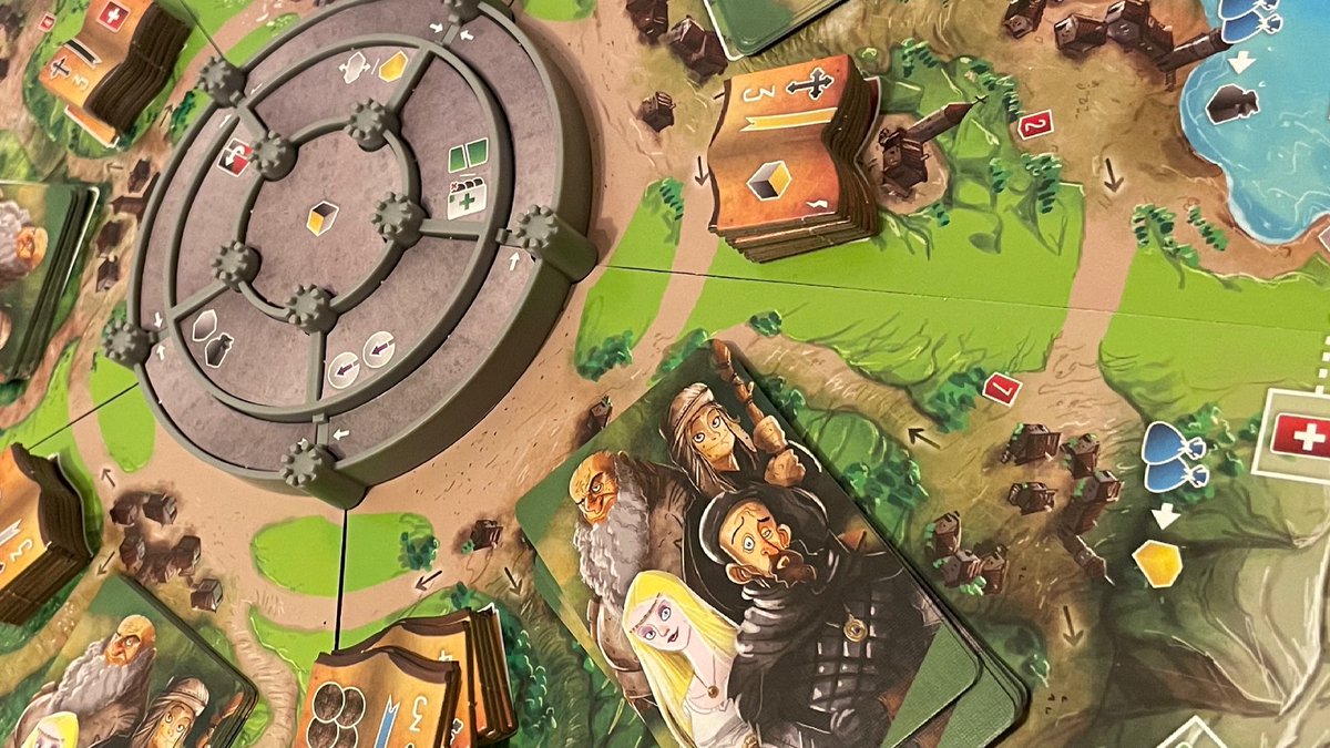 MeepleVillage's tweet photo. Setup completed #viscountsofthewestkingdom #tabletopgames #boardgames #gaming #eurogames #victorypointgames https://t.co/TpF8Xxmt9r