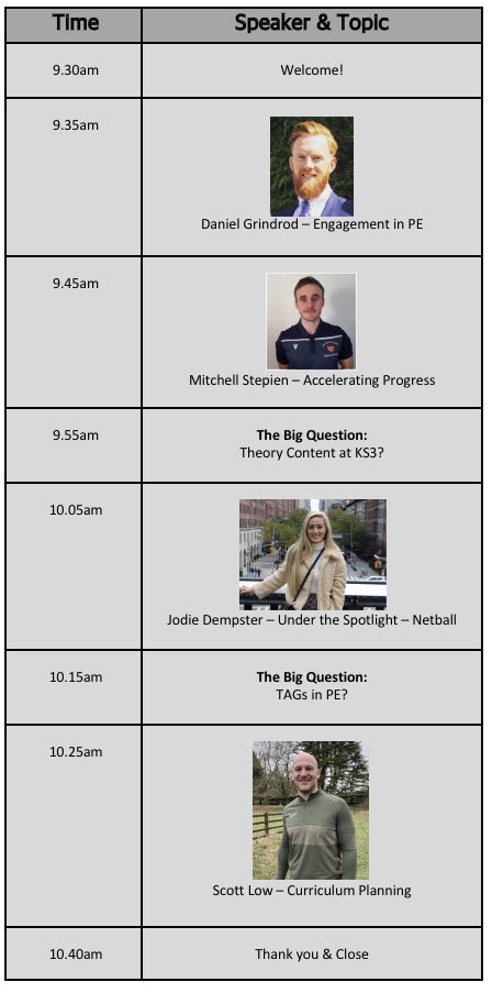 Join us live on Saturday morning at 9.30am for #TMPEIcons second ever event! A combination of guest speakers and ‘The Big Question’ where a panel will discuss hot topics in the world of PE. The event will be streamed live and the link shared on this page Saturday morning #EduPE