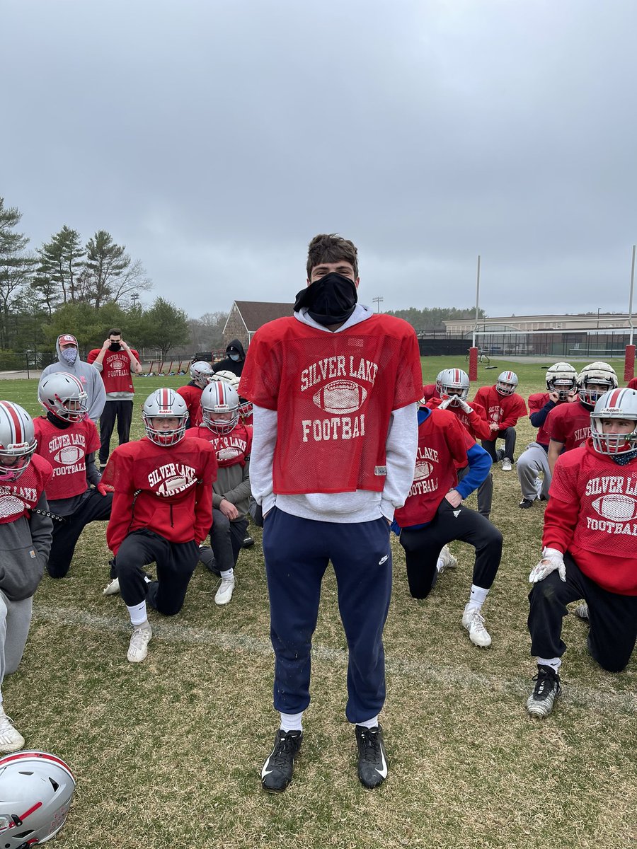 SLakeFootball's tweet photo. Silver Lake Offensive player of the game is QB1 Ben Lofstrom. Ben had a great game, throwing TDs of 57 &amp; 28 yds and led the team to our first victory of the season. Ben caps off an outstanding career with his last game on Sirrico. https://t.co/tFYgO8vNqb
